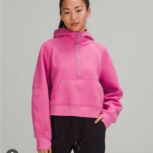 Lululemon scuba half zip hoodie pink blossom size xs/s